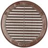 Grille d'aération - KOTARBAU - Ronde - Fi 150 mm - Marron - Moustiquaire intégrée