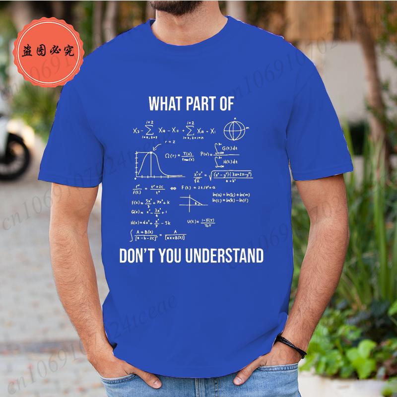 Summer T Shirt for Men T-shirt Unisex Streetwear Mathematics Math University Teacher Ironic Joke Graphic Fashion Men's Clothing