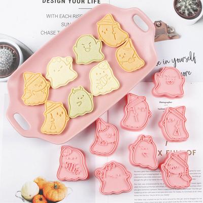 New Pumpkin Ghost Halloween Chocolate Biscuit  For Pastry Mold, Halloween Decorative Kitchenware Set Silicone Molds Pastry