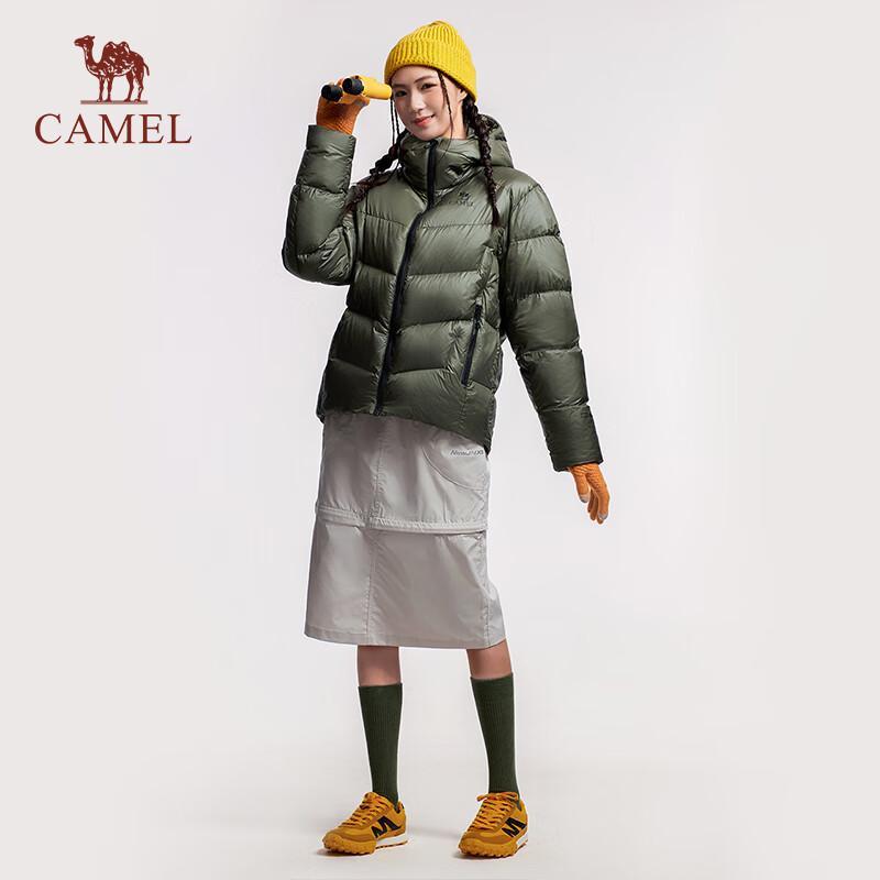 CAMEL Unisex Outdoor Goose Down Puffer Jacket