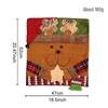 High-Grade Christmas Ornament Hat Chair & Doll Stool Covers for Home Party Decoration