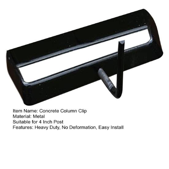 1 sada svorek pro betonové sloupy pro 4palcový sloup pro vysoké zatížení Žádná deformace Snadná instalace Bez vrtání Závěsné růstové vaky Povrchový beton s práškovým nástřikem