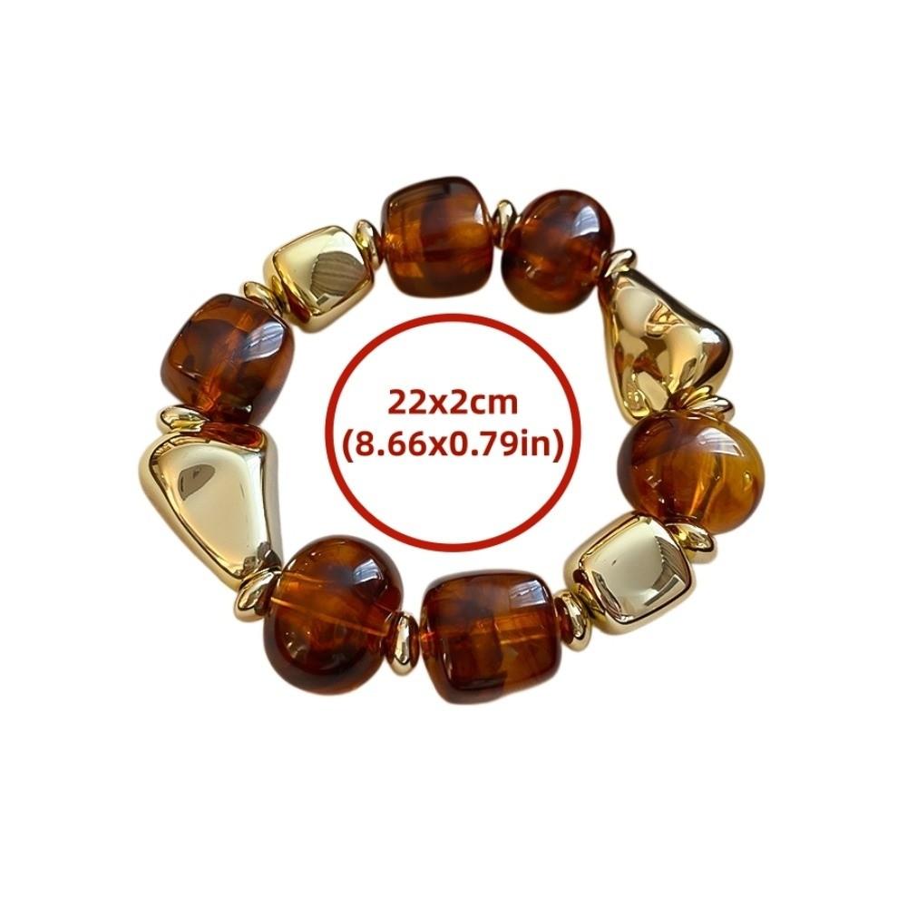Böhmischer Perlen Acryl Armreif Europa Amerikanischer Stil Retro Handring Unregelmäßiges Armband Geschenk