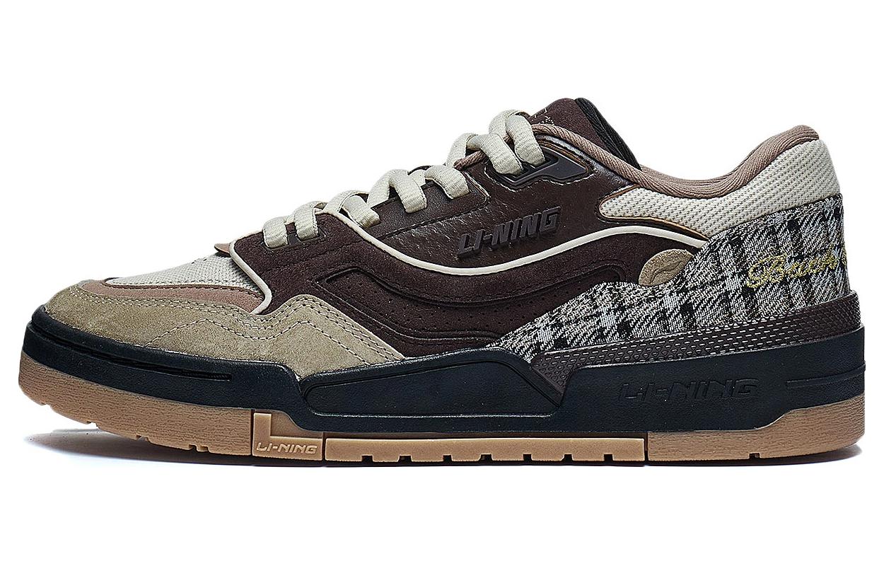 Li Ning 001 BTC Нескользящие Низкие Скейтбордические Кроссовки Мужские Umber AGCT219-2 43.5