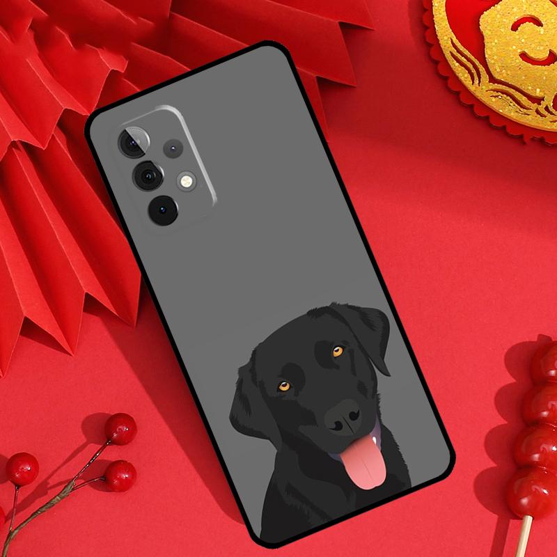 Black Labrador Dog Case For Samsung Galaxy M15 M55 M31 M13 M11 M12 M14 M06 M16 M36 M56 M53 M32 M52 M35 M34 M54
