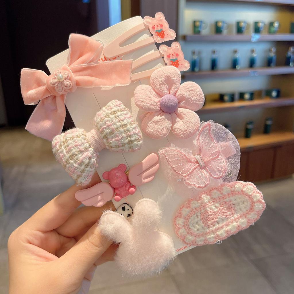 New Autumn and Winter Plush Cute Sweet Hair Clip Women's Bangs Side Clip Headdress Cartoon Animal Hairpin Hair Accessories