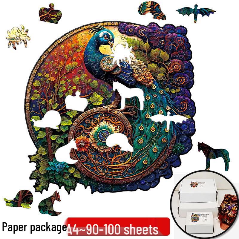Irregular Animal Dog Penguin Wooden Puzzle in Stock