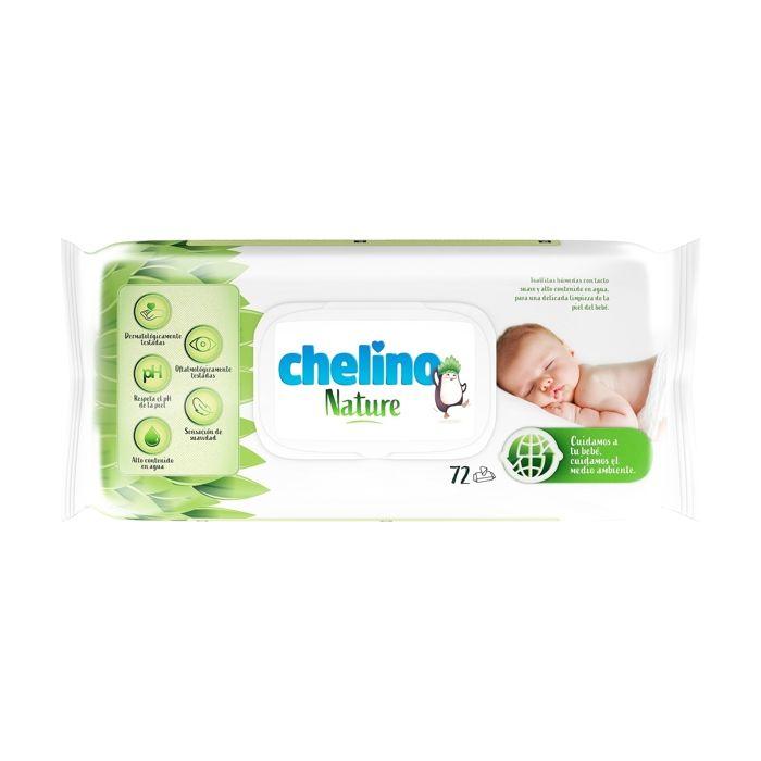 CHELINO - Lingettes humides nature 72 unités