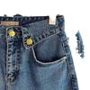 Summer Denim Shorts Women's Trendy Versatile High-Waisted Loose-Fit Straight-Leg Casual Mid-Length Wide-Leg Vintage Pants