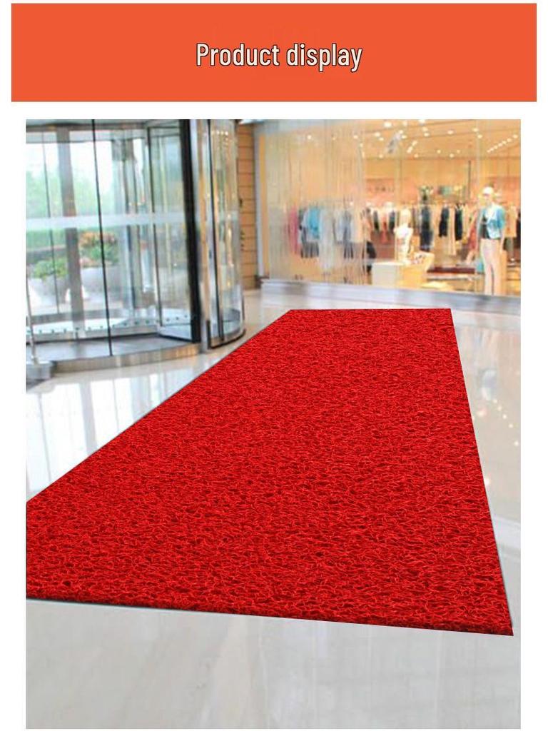 Non-Slip Waterproof PVC Hollow Mat - Thickened for Bathroom & Entrance