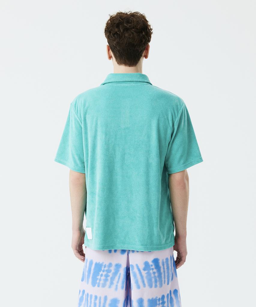 ZAKOPANE Happy Terry Polo Shirt_Ice Mint