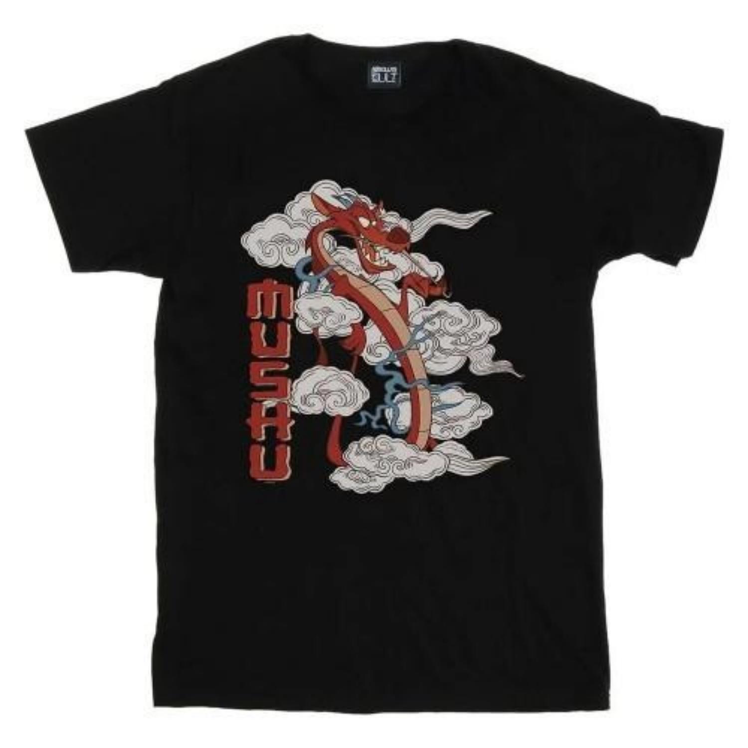 

Mulan Girls Mushu Dragon Cotton T-Shirt S чёрный