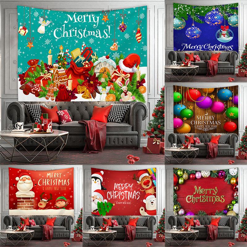 

Рождественский гобелен для украшения дома, рождественский подарок, красочный шар, гобелен, настенное художественное украшение, новогодний подарок