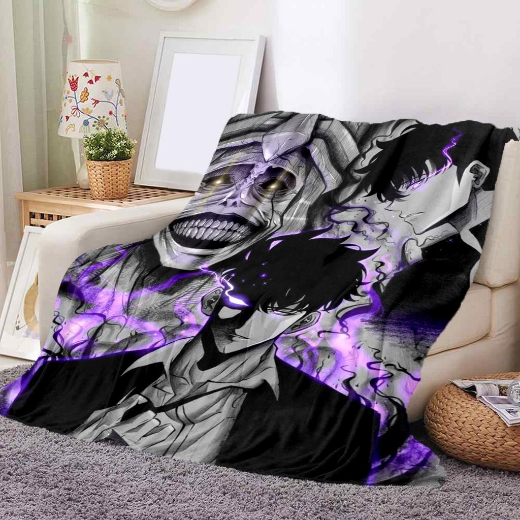 1 ks Flanelová deka s kresleným potiskem, Vysoce kvalitní, Pohodlná pro všechna roční období, Domácí dekorace, Teplo a pohodlí, Perfektní jako vánoční dárek k narozeninám