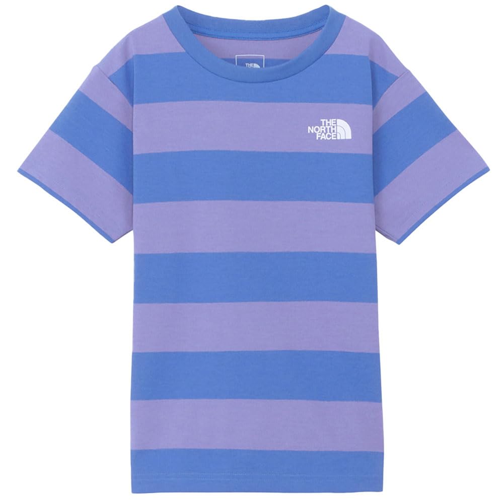 

The North Face Short Sleeve Field Striped Mud UV Optic Violet 100 Kids Tee, Unisex, Resistant, Anti-Static, Protection,