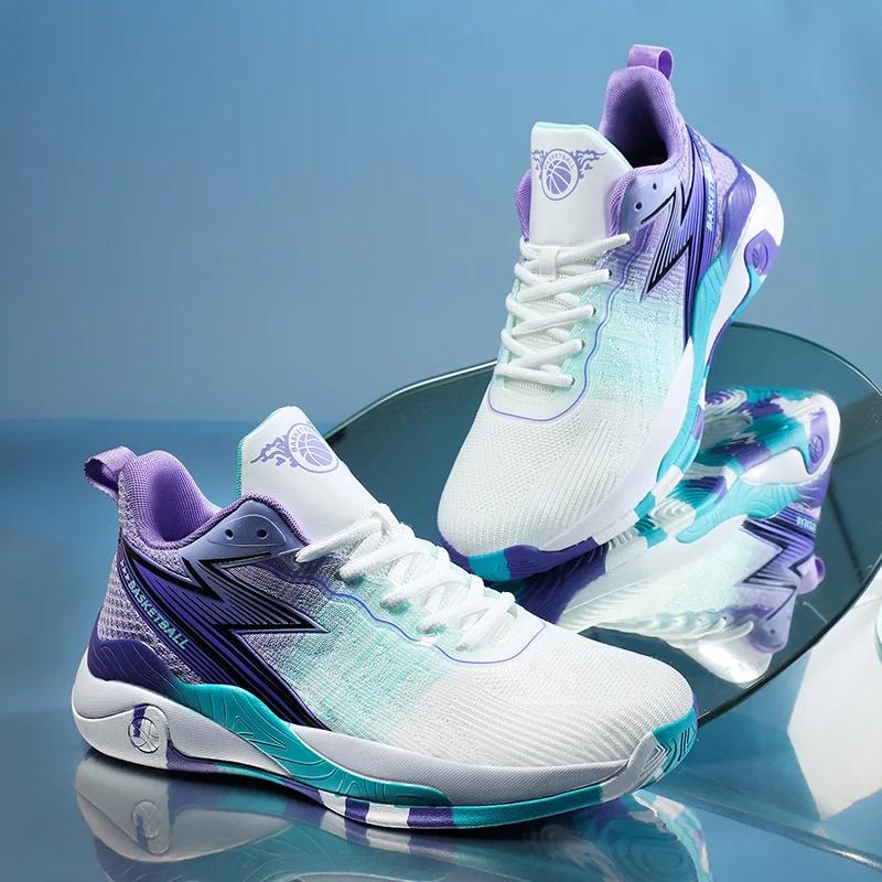 

Большой размер 47 48, баскетбольная обувь для мужчин, дышащая уличная спортивная обувь, кроссовки, мужские тренировочные спортивные женские баскетбольные кроссовки 38