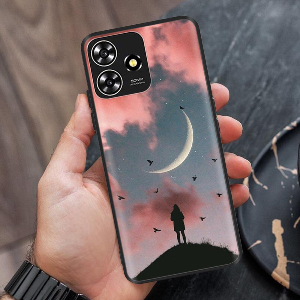 For ZTE Blade A73 Case Soft Black Silicone Bumper Phone Cover Funda For ZTE Blade A73 5G Cases For ZTE Blade A73 4G Fundas Coque