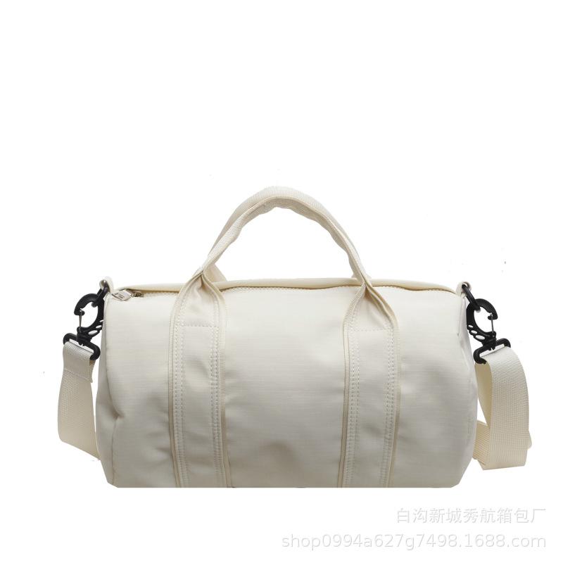 Niche nylon bucket bag simple 2025 new casual shoulder messenger bag versatile hand bag