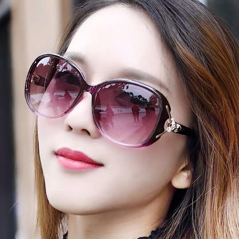 New Large Frame Oval Ladies Sunglasses Women'S Outdoor Driving Fashion Sun Glasses Outdoor Leisure Eyewear Uv400