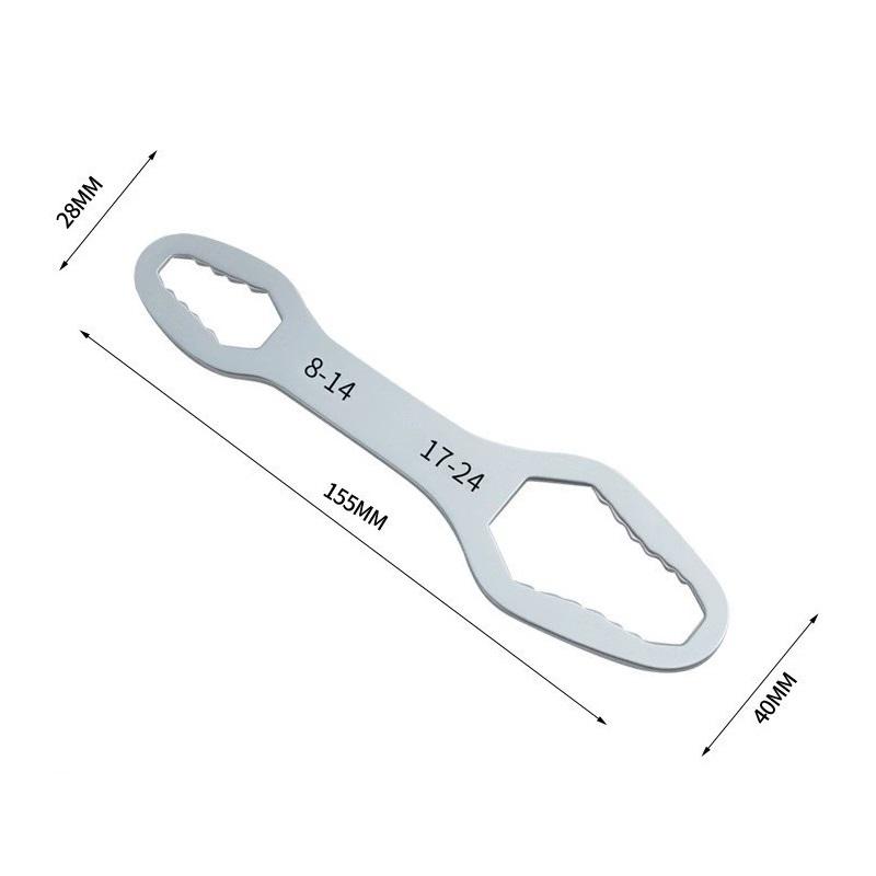 Universal Torx Wrench 3-17mm Thickness Self Tightening Adjustable Wrench Board Double Head Torx Spanner Hand Tools