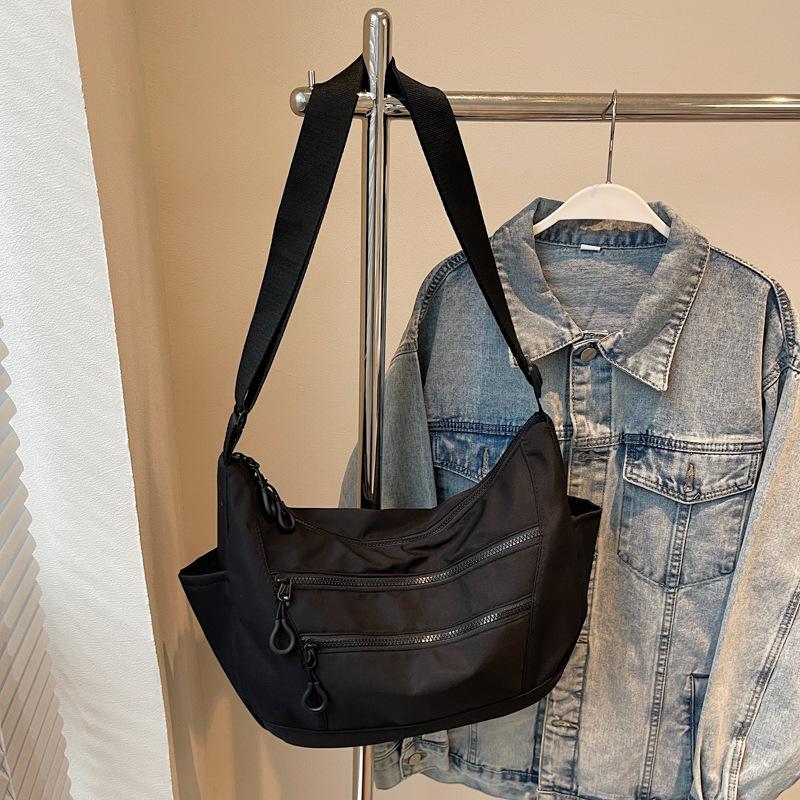 Students Commute To Class Large-capacity Messenger Bag Women's Casual Fashion Shoulder Bag 2025 New Simple and Fresh Cloth Bag