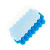 Vassoio per cubetti di ghiaccio in silicone con coperchio, stampo esagonale, 37 cavità, flessibile, antiaderente, per congelatore e cucina