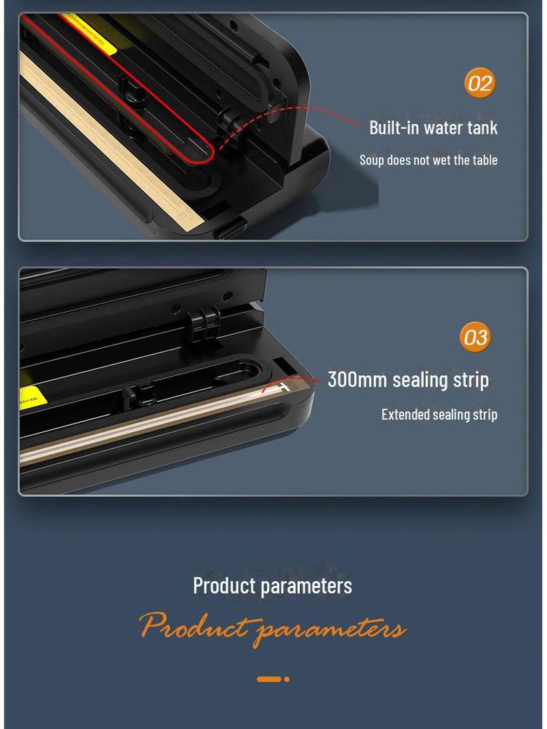 Aparat de etanșare cu vid umed/uscat portabil pentru conservarea alimentelor