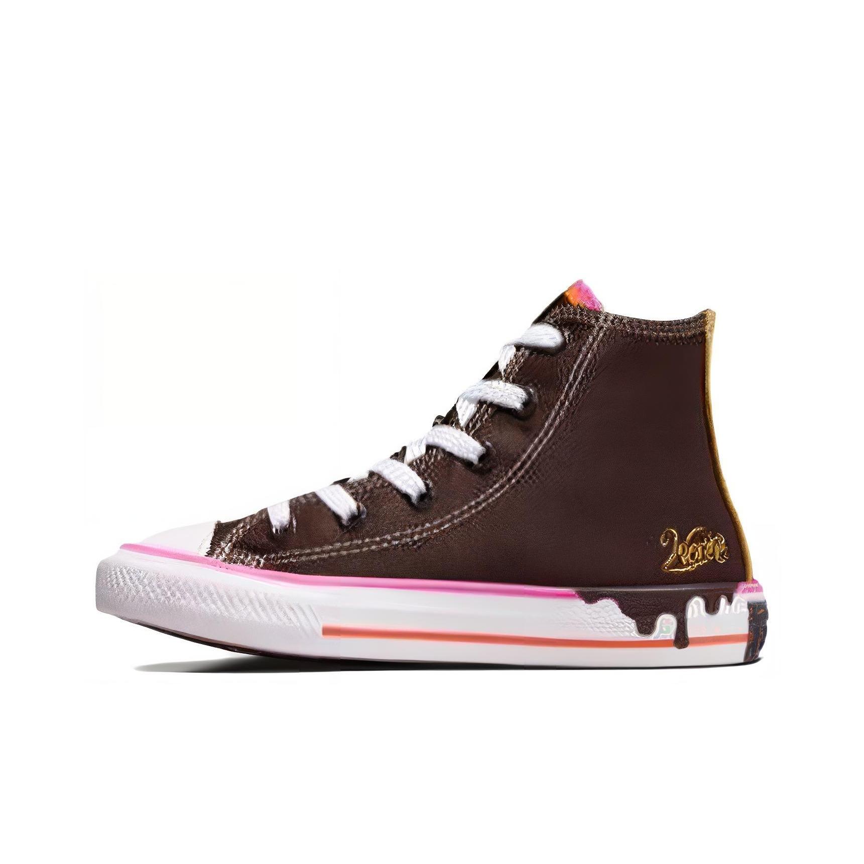 Converse Chuck Taylor All Star Willy Wonka X High PS Шоколадный Дрип A08155C 35