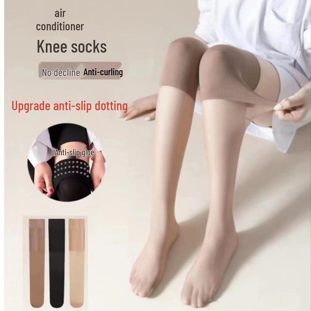 Women's Air-Conditioned Knee Pad Stockings - Over-the-Knee & Mid-Calf Thin Summer Socks
