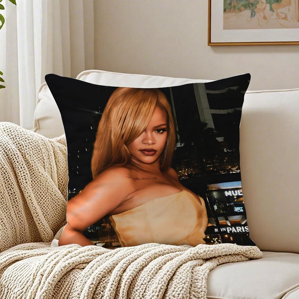 singer fashionable RRihanna Cushion Cover Pillowcase Antidustmite living Room Sofa Decor Cushion Room
