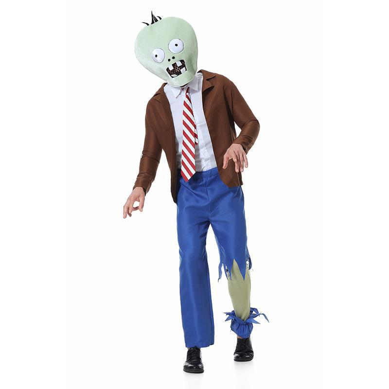 Costume Genitore-Figlio Bambine Adulto Halloween Piante contro. Bambola Umanoide Zombie Costume Cosplay Costume per Performance Teatrale