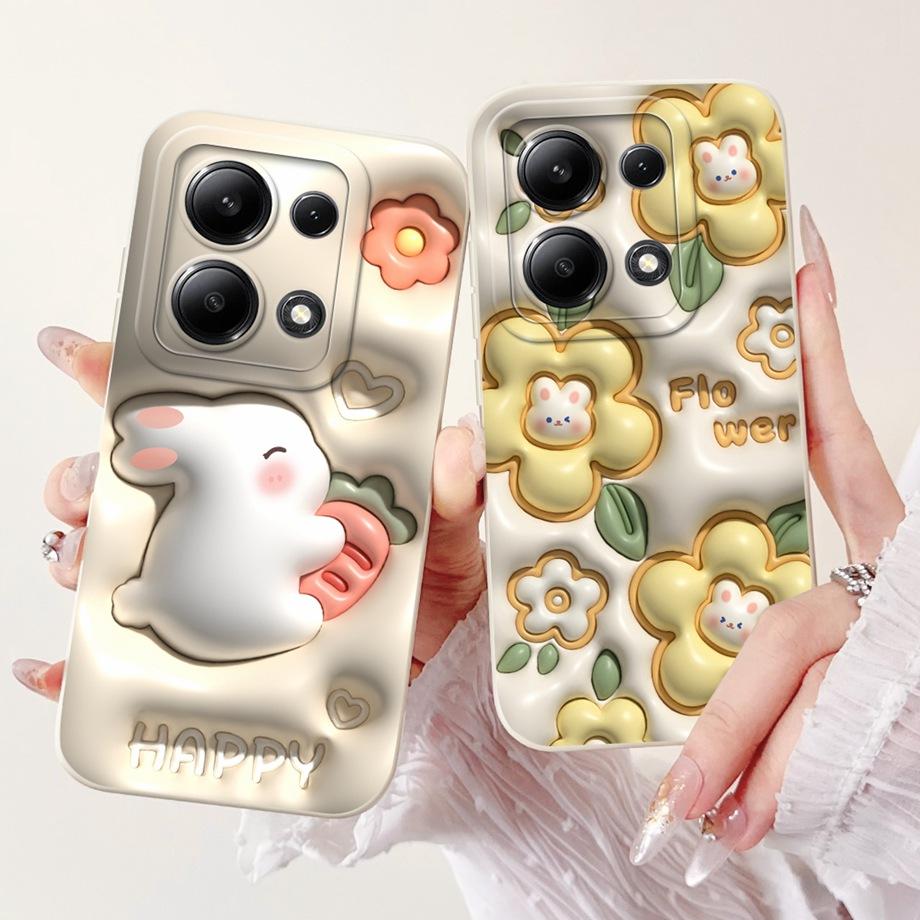 Für Xiaomi Redmi Note 13 Pro Plus Handyhülle Weiche Matte Silikon Hülle Redmi Note 13 Pro Note13 4G 5G Funda Cartoon Rückseite