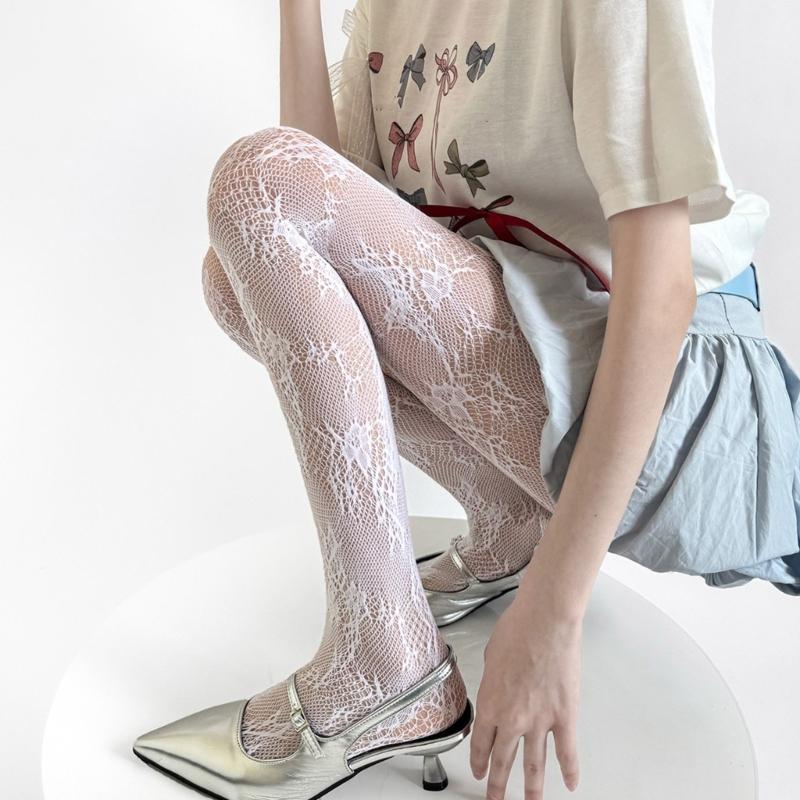 Patterned Fishnet Stockings Leggings,High Waist Tights Stockings for Women,Fishnets Thigh High Stockings Pantyhose