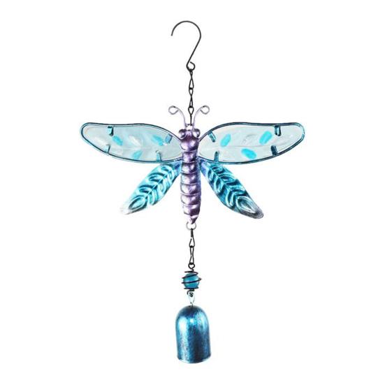 Wind Chimes for Outside Stained Glass Hummingbird/Dragonfly Wind Bell Hanging Ornament for Garden Patio Balcony Yard Window Decor Gifts for Women Mom