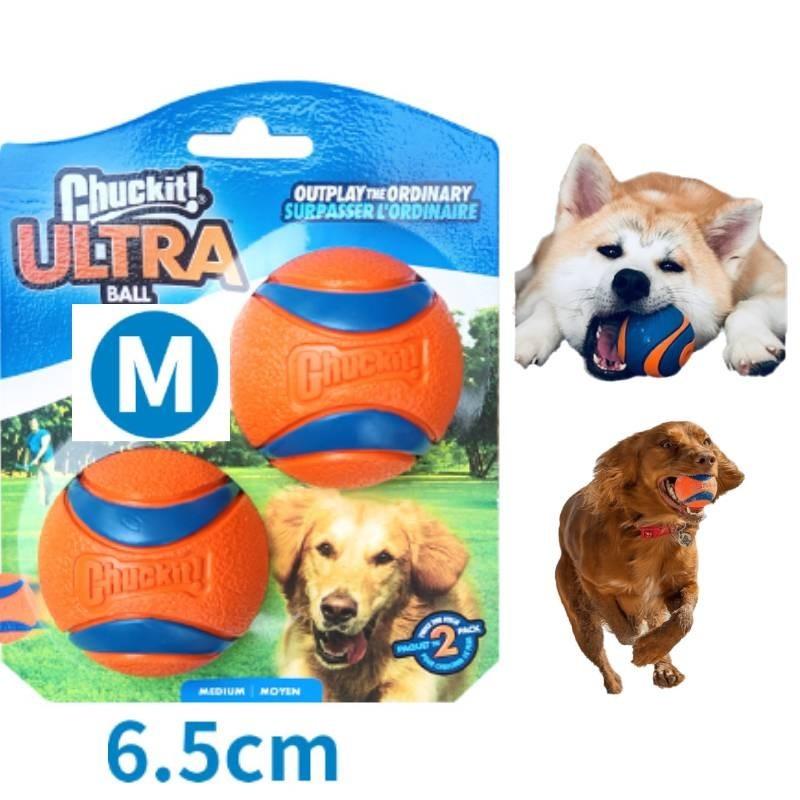 Chuckit Gummiball Medium Einzelpack Robustes Kauspielzeug Interaktives Geräuschspiel Haustier Hundespielzeug
