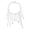 Jewelry Love Moon Tassel Element Clavicle Chain Sweet Cool Wind Crystal Natural Stone Necklace Female