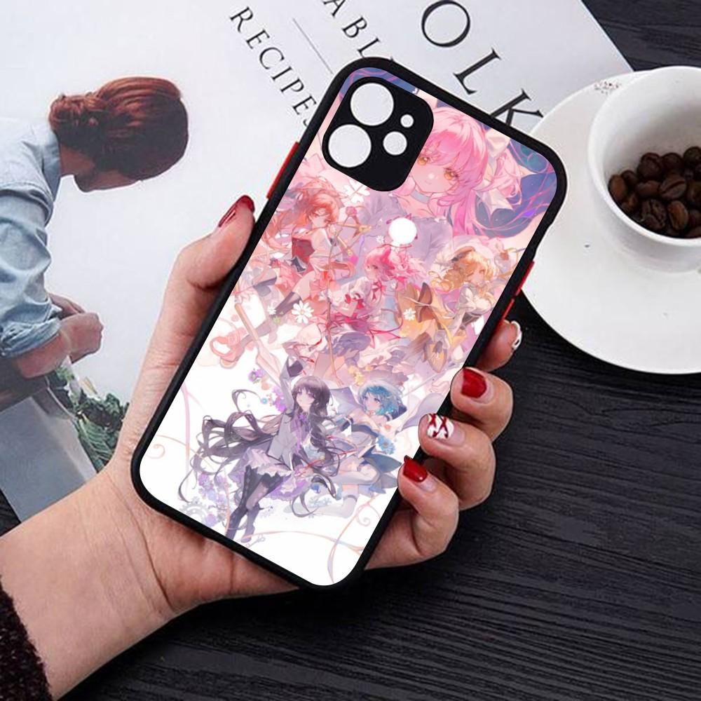 Puella Magi Madoka Magica Phone Case For IPhone 14 11 12 13 Mini Pro Max 8 7 Plus X XR XS MAX Translucent Matte Cover