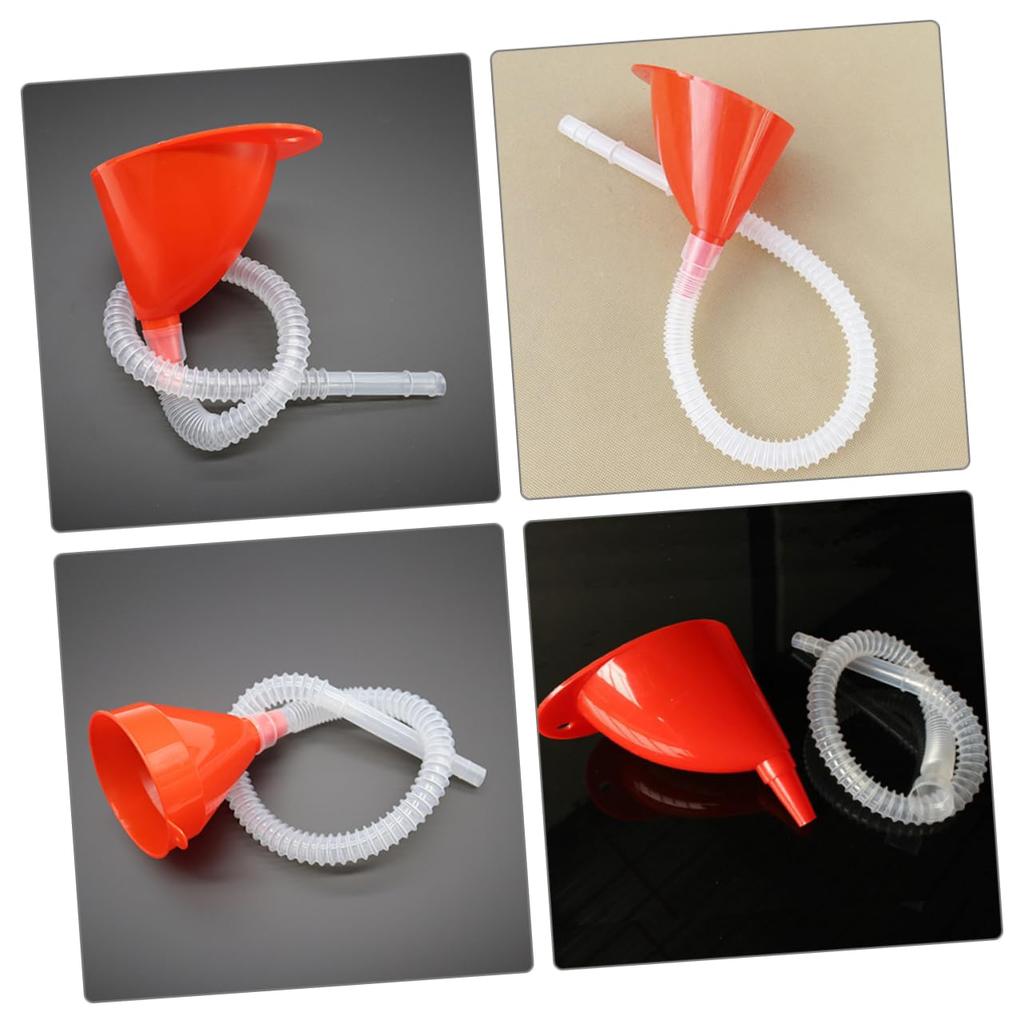 GLEAVI 2 In 1 Car Motorcycle Funnel Kit - Plastic with Neck and