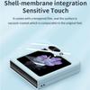 For Samsung Galaxy Z Flip 5 5G Case Ultra Thin PC Skin Feeling Solid Color With Temper Glass Full 360 Degree Cover For Z Flip5