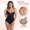 Womens Postpartum Tummy Control Shapewear One Piece Bodysuit With Built In Bra