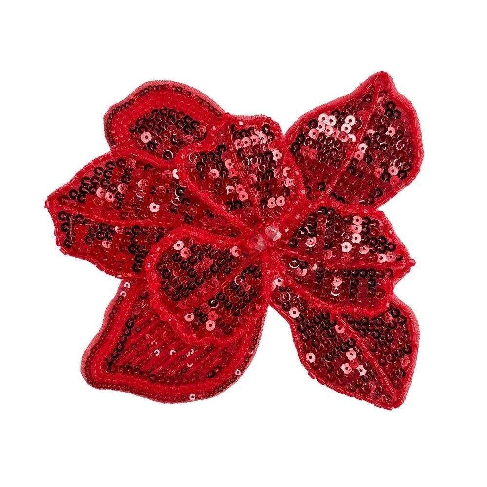 Lace Sequin Studded Clothing Corsage Three-dimensional Flower 3D Flower Patch Cloth