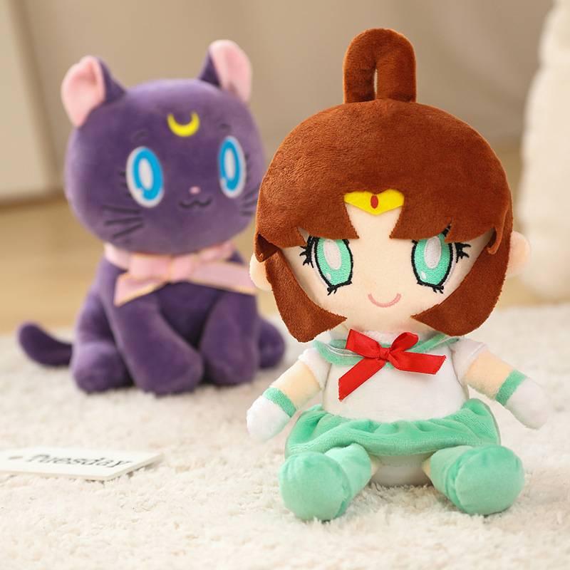 New Sailor Moon Plush Toy Makoto Kino And Luna Cat Designs
