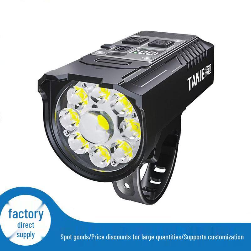 High Power Rechargeable Bicycle Front Light - Quick Release for Night Riding.