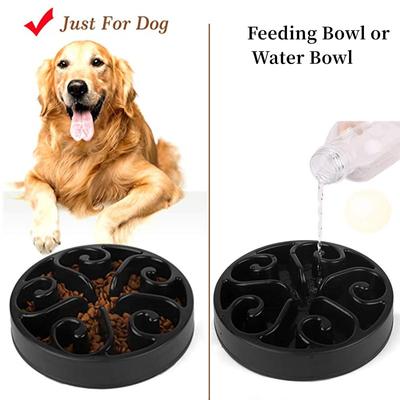 Bol Gamelle Lente pour Chien Amusant Antidérapant Anti-Gavage Ralentisseur d'Alimentation Plats Éco Bol pour Chien pour Chiens de Grande Moyenne Petite Taille Chiot