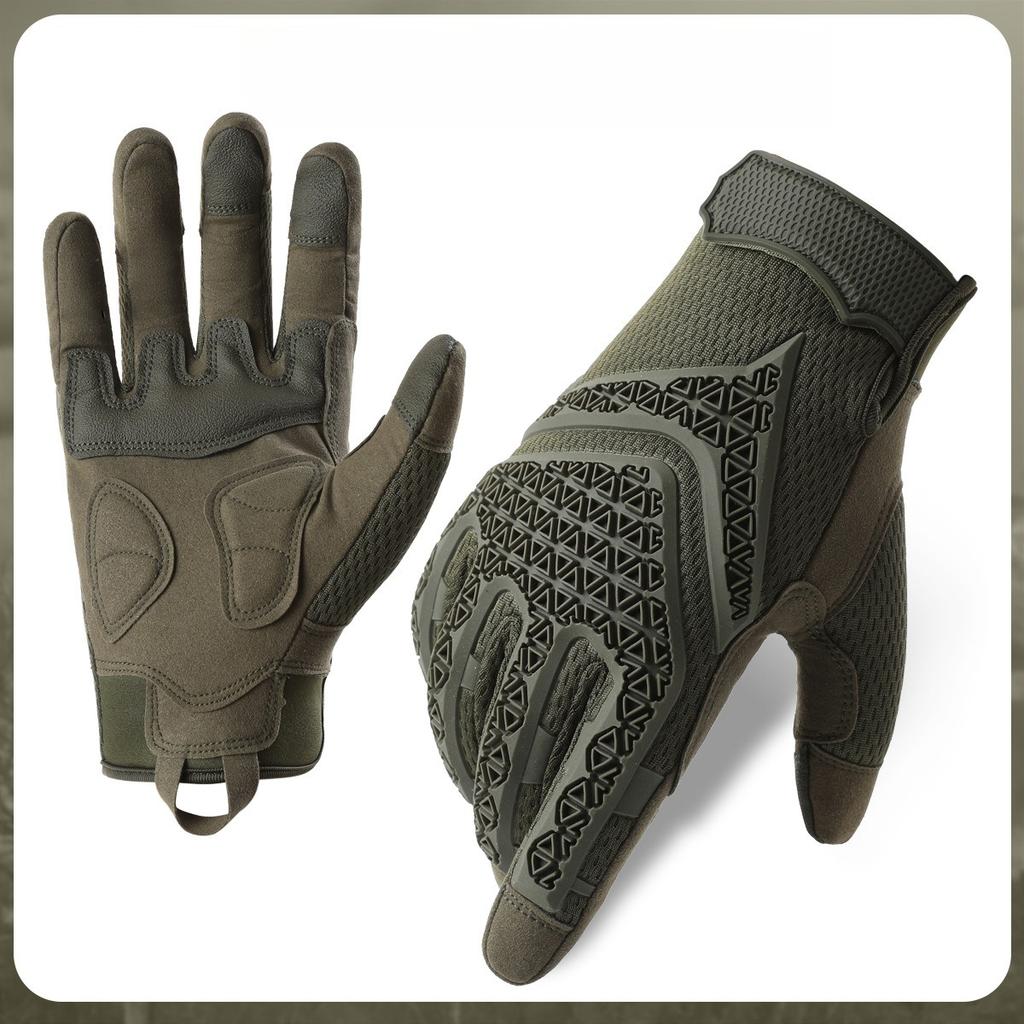Full finger tactical gloves for men's touch screen protection anti slip wear-resistant outdoor cycling sports tactical gloves