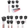 5pcs 2 Position Round Rocker Switches with Attached 15CM Cable Small  2 Pin Round Rocker Switches for Home Application