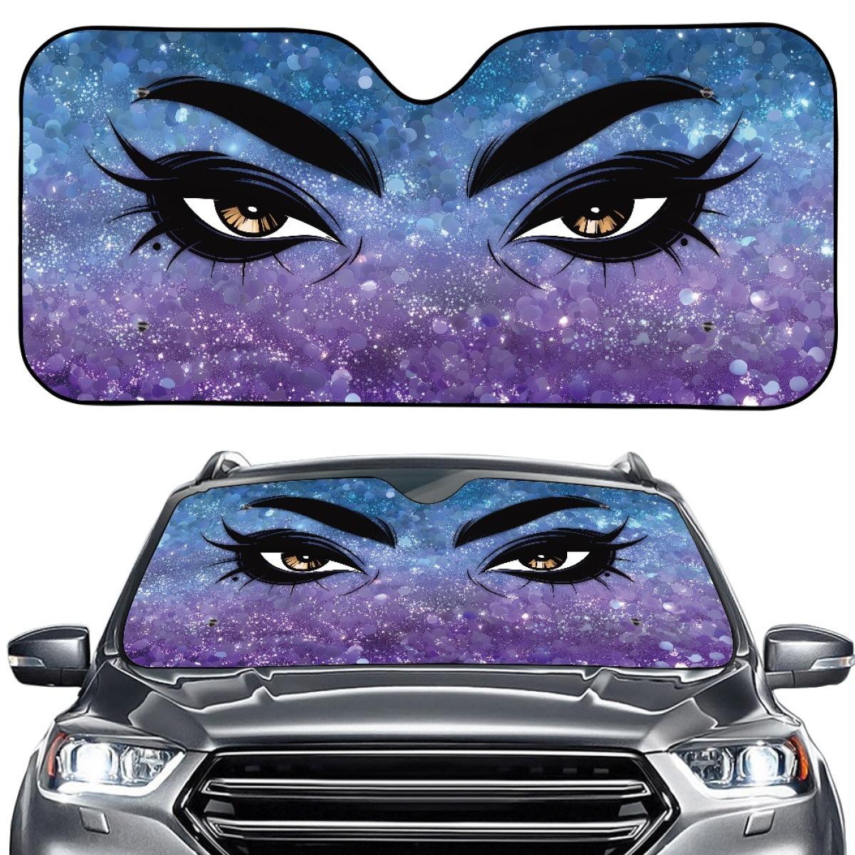 Car Windshield Sunshade Foldable Universal Sun Visor with Creative Design One Size