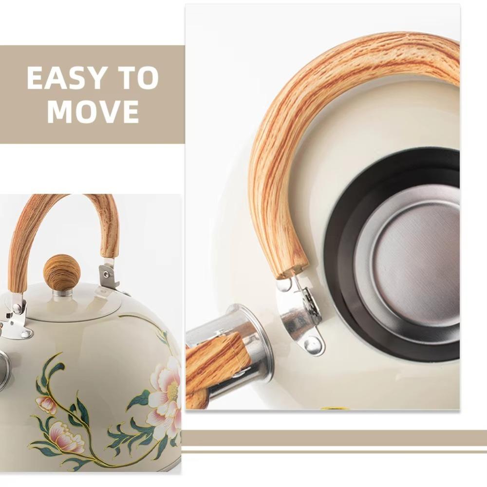 Stainless Steel Whistling Kettle Teapot 3L Coffee Pot New Teapot Water Kettle  Gas Induction Cooker