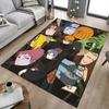 1pc Naruto Team Seven Adventure Carpet for Playroom Bedroom Living Room Sofa Home Decor,kids Game Area Rug Non-slip Floor Mat Y826137
