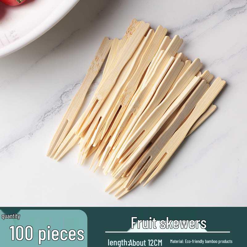 Creative Bamboo Flower Skewers & Fruit Picks for Cocktails and Sandwiches